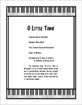 O Little Town Jazz Ensemble sheet music cover